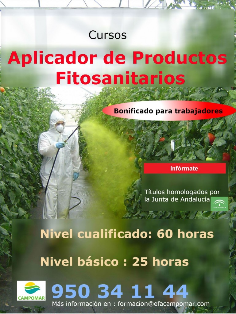 PRÓXIMO CURSO DE APLICADOR DE FITOSANITARIOS