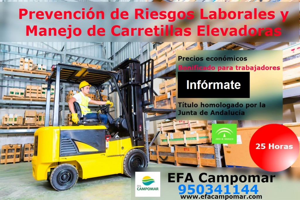 PRÓXIMO CURSO DE MANEJO DE CARRETILLAS ELEVADORAS Y PRP