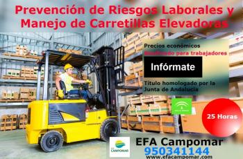 PRÓXIMO CURSO DE MANEJO DE CARRETILLAS ELEVADORAS Y PRP